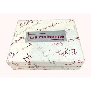 Vintage Liz Claiborne Jewelry Bracelet Box Red White